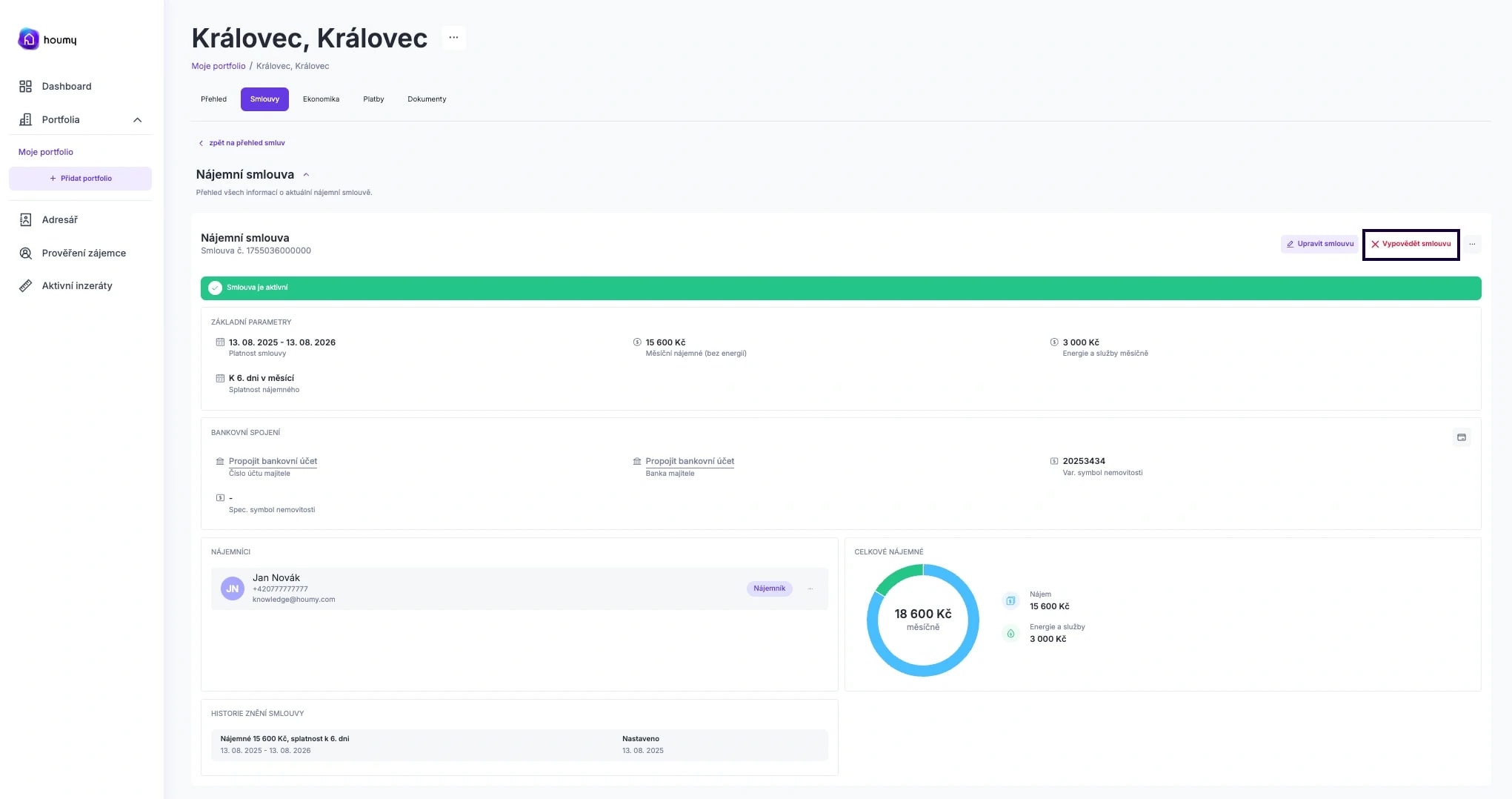 Vypovězení nájemní smlouvy